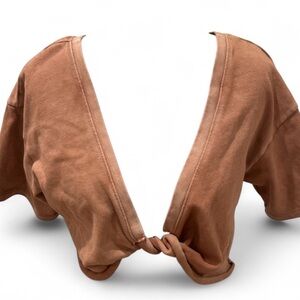 Aerie Rust Knit Crop Top